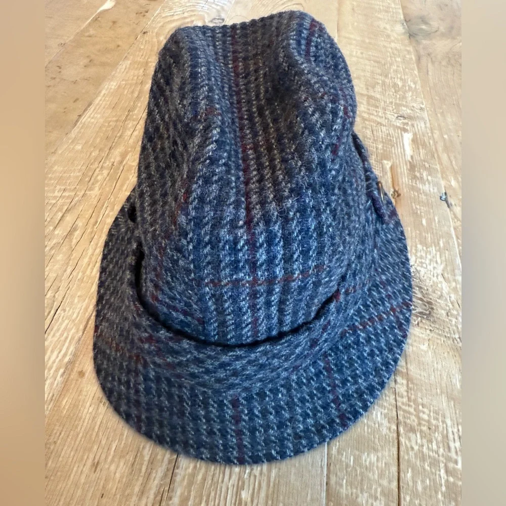 Country Gentleman Gray Tweed Wool Hat Large